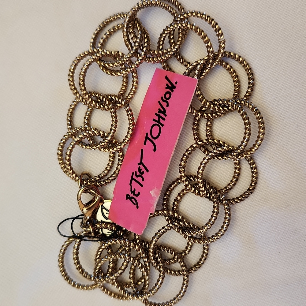 Betsey Johnson chain bracelet